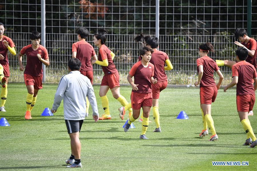 (SP)FRANCE-FABREGUES-2019 FIFA WOMEN'S WORLD CUP-ROUND OF 16-CHINA-TRAINING SESSION