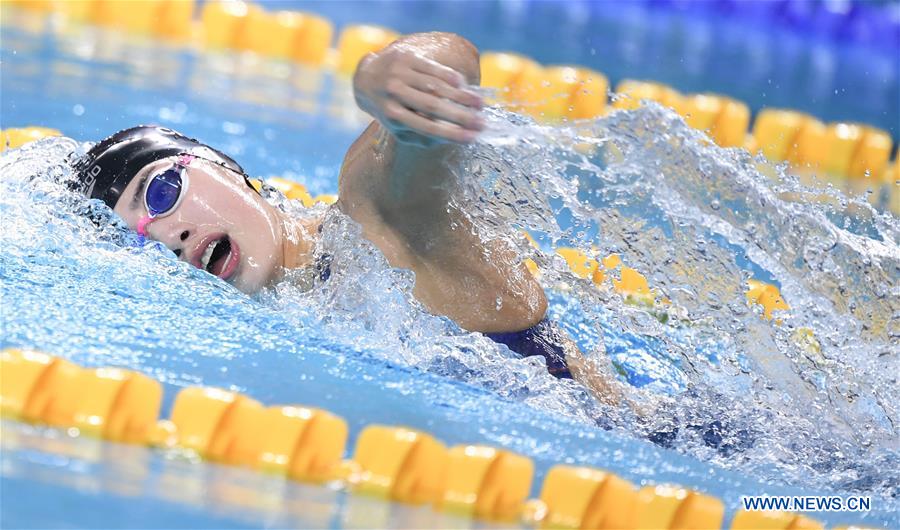 (SP)CHINA-WUHAN-7TH MILITARY WORLD GAMES-SWIMMING-WOMEN 4&times;200M FREESTYLE RELAY