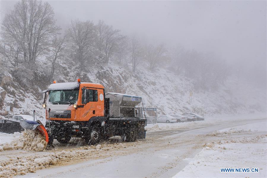 MIDEAST-GOLAN HEIGHTS-MOUNT HERMON-SNOW