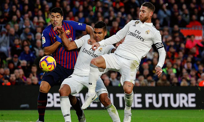 Spanish league match: FC Barcelona beats Real Madrid 5-1