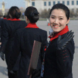 會(huì)場外的微笑