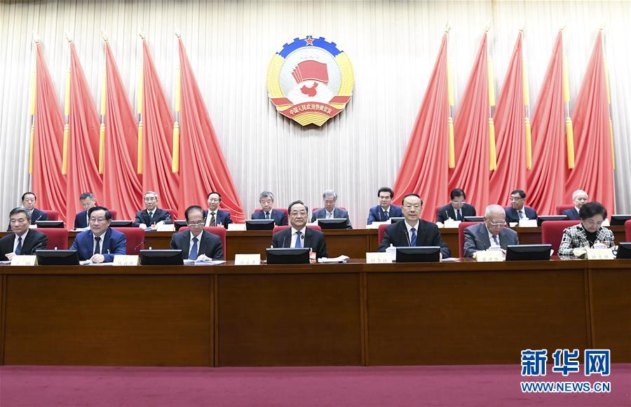 1月22日，政協(xié)第十二屆全國委員會常務(wù)委員會第二十四次會議在北京開幕。全國政協(xié)主席俞正聲出席開幕會。 新華社記者 燕雁 攝