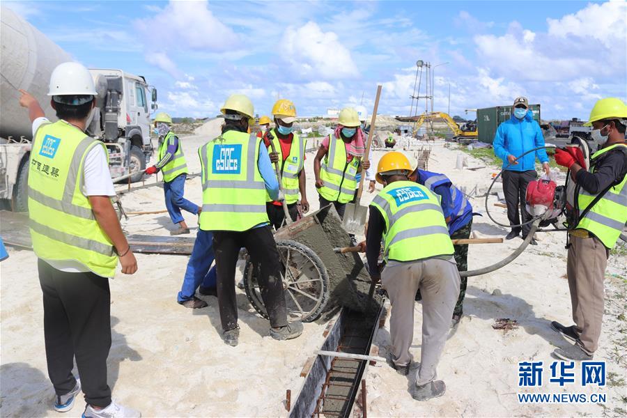 （國際&middot;圖文互動）（1）中企助力建設馬爾代夫抗疫設施