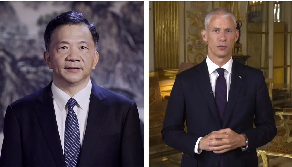 中宣部副部長，中央廣播電視總臺臺長、  總編輯慎海雄與法國文化部部長弗蘭克&middot;里斯特  共同宣布項目啟動