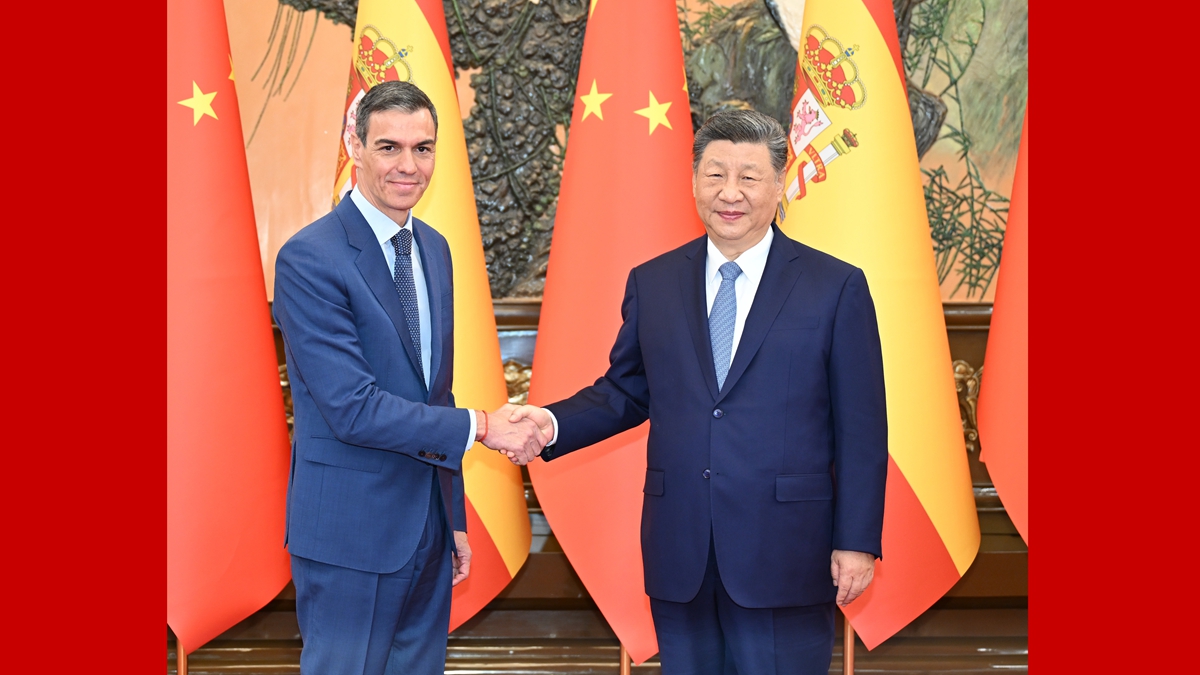 習近平會見西班牙首相桑切斯