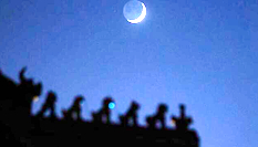 &ldquo;木星合月&rdquo;天象現蒼穹