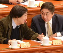 馮鞏、馮驥才出席政協全體會議