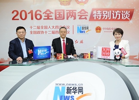 胡云騰、王建業做客新華網