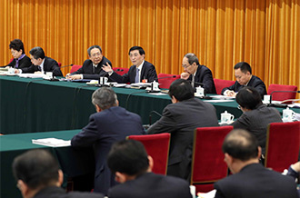 王滬寧參加安徽代表團審議