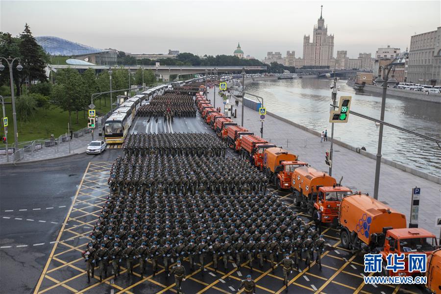 （國際）（5）俄羅斯舉行紀念衛國戰爭勝利75周年閱兵式彩排