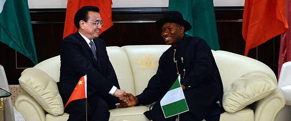 李克強同尼日利亞總統喬納森舉行會談