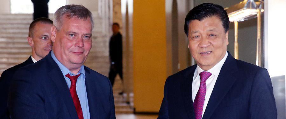 劉云山會(huì)見芬蘭社民黨主席、財(cái)政部長(zhǎng)林內(nèi)