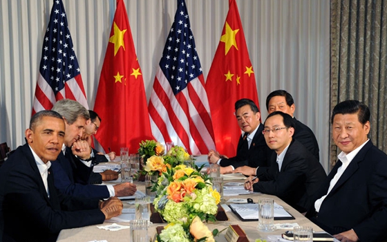 [資料圖]習近平同美國總統奧巴馬舉行中美元首會晤
