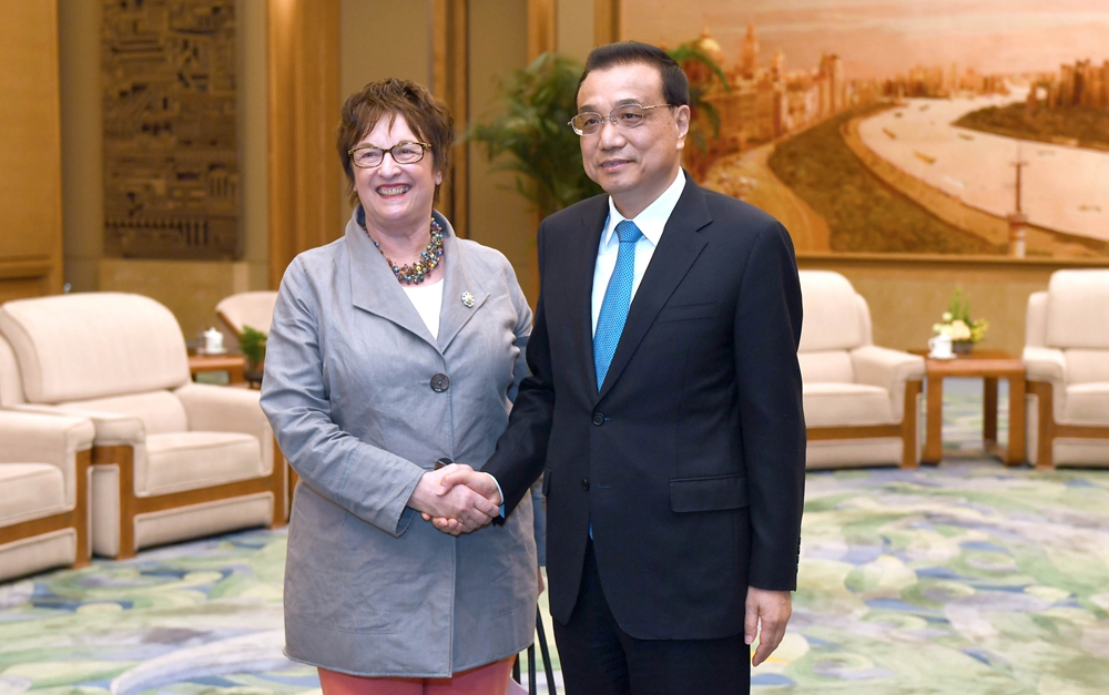 李克強會見德國總理特別代表、經(jīng)濟和能源部長齊普里斯